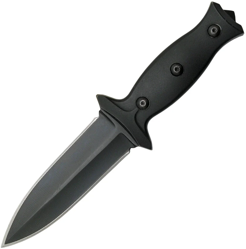 ABKT Boot Fixed Blade Knife Black Polymer (3.25" Black) AB014