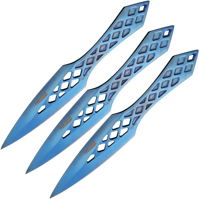 Albainox Throwing Knife Set Blue