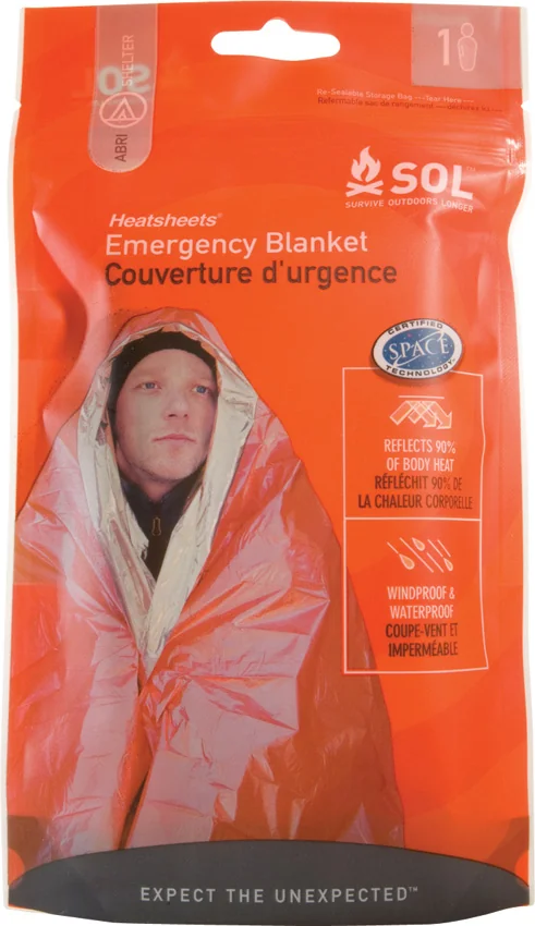Adventure Medical SOL Heatsheet Emergency Blanket Shelter (1 Person)