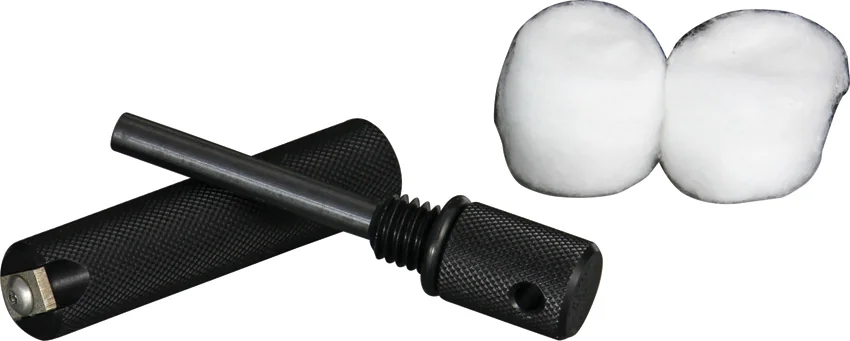 Aurora Magnesium Fire Starter by Solo Scientific (Black / 440C Blade)