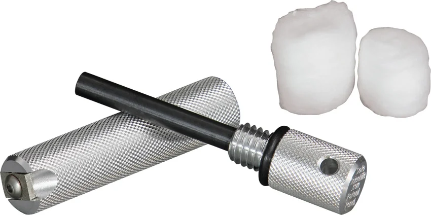 Aurora Magnesium Fire Starter by Solo Scientific (Silver / 440C Blade)