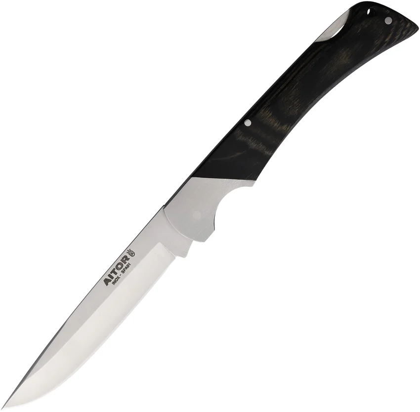 Aitor Navaja Commando Lockback Knife Red Stamina Wood (4.25" Satin)