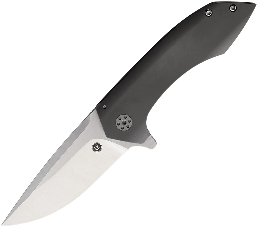 Alliance Designs Vi Knives Mini Veneno Frame Lock Knife Titanium (3.125" Satin)