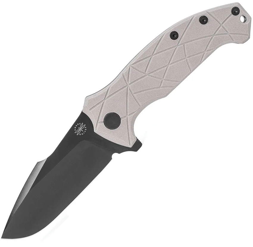 Amare Coloso Liner Lock Knife Tan G-10 (3.88" Black PVD)