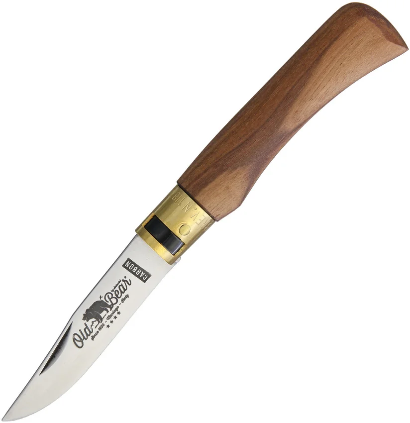 Antonini Old Bear Classical Carbon Small Knife American Walnut (2.9" Satin)