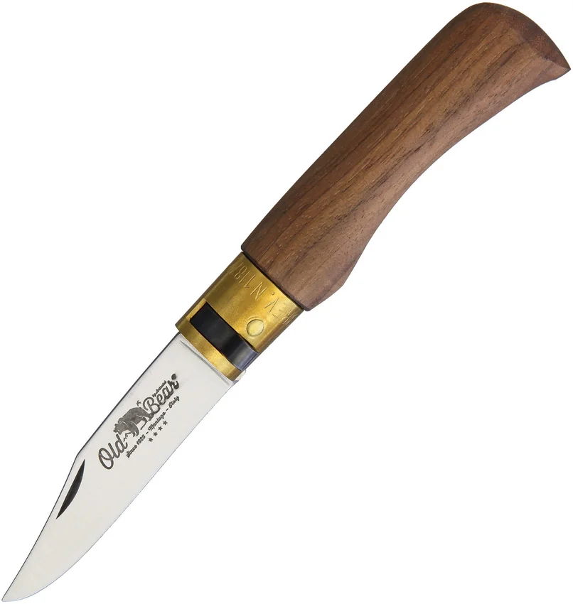 Antonini Old Bear Classical XS Folding Knife American Walnut Wood (2.5" Satin)