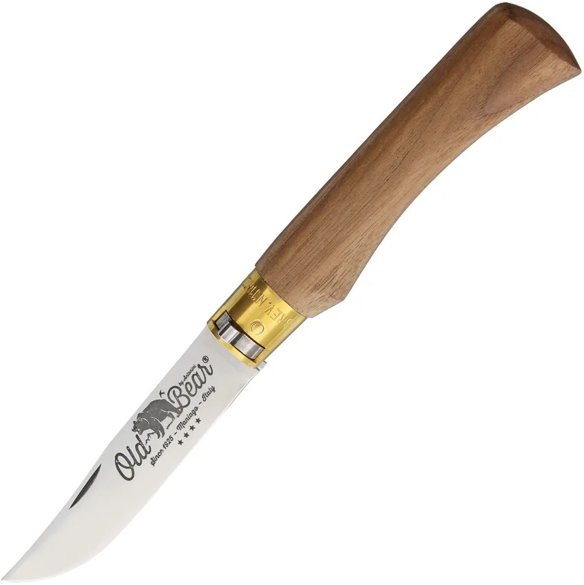 Antonini Old Bear Classical XL Folding Knife American Walnut (3.9" Satin)