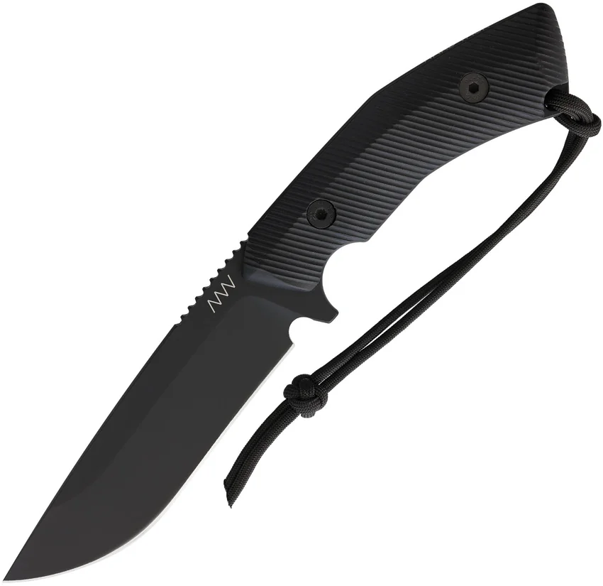 Acta Non Verba Knives M200 Hard Task Fixed Blade Knife Black G-10 (5.25" DLC)