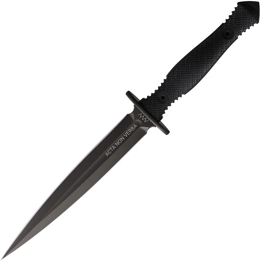 Acta Non Verba Knives Anthropoid Fixed Blade Knife (7.5" DLC) M500