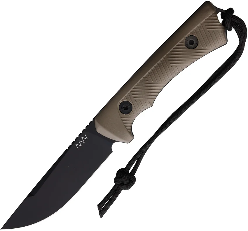 Acta Non Verba Knives P200 Fixed Blade Knife Coyote Polymer (4.1" Black)