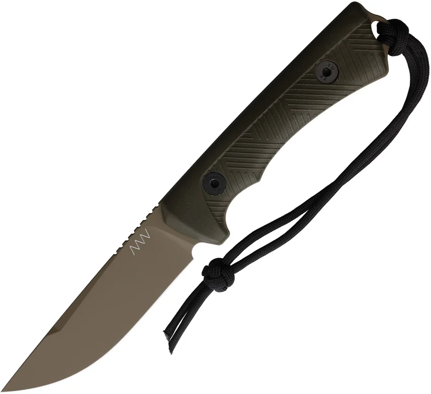 Acta Non Verba Knives P200 Fixed Blade Knife Olive Polymer (4.1" Coyote)