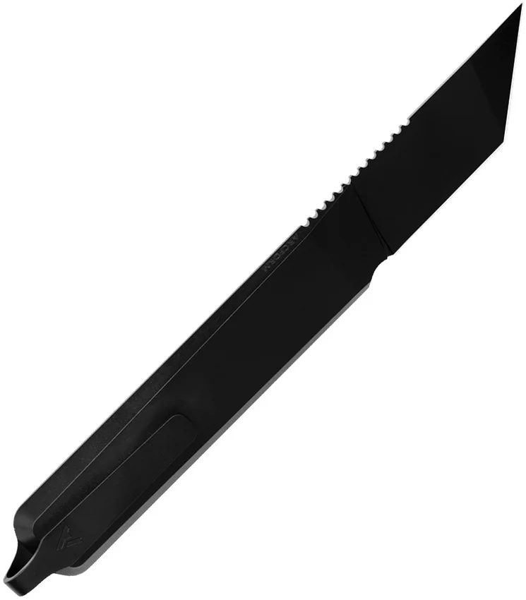 Arcform Alt:Cut Tanto Minimal Fixed Blade Knife Black Ti (2" Black)