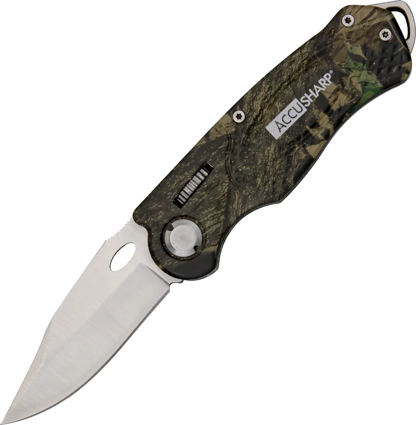 AccuSharp Wheel Lock Sport Knife Camo Aluminum (2.5" Satin)
