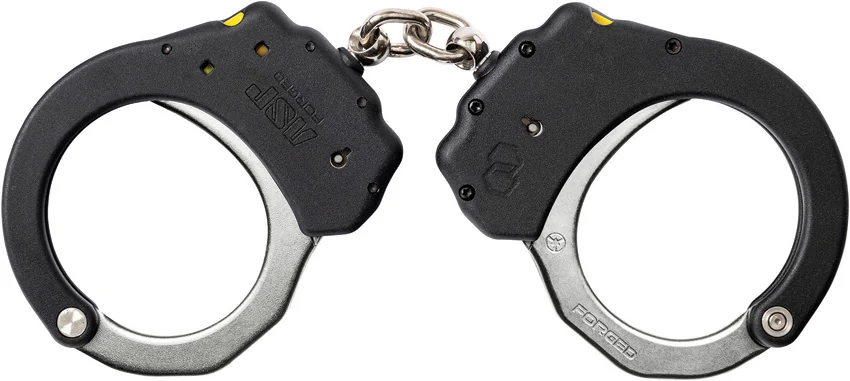 ASP Chain Cuffs Ultra Plus Steel Black & Silver Aluminum