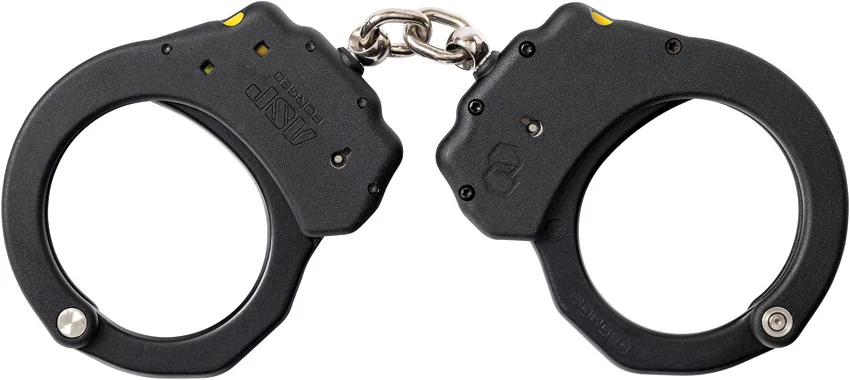 ASP USA Chain Ultra Plus Aluminum Handcuffs with Keyless Double Lock (Black)