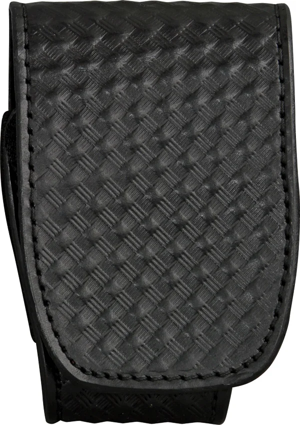 ASP Duty Cuff Case Black Basketweave Leather (56132)