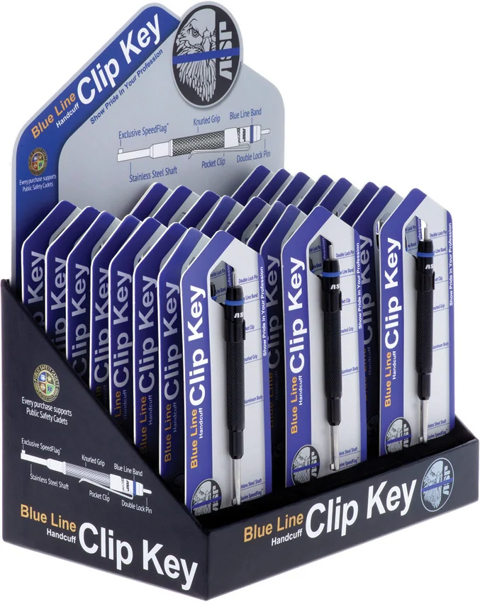 ASP USA Blue Line Clip Key Display