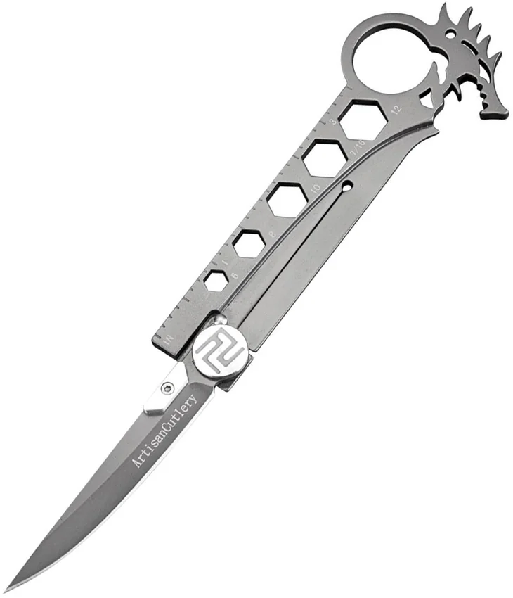 Artisan Cutlery Dragon Knife & Multi-Tool Gray (2.75" Satin)