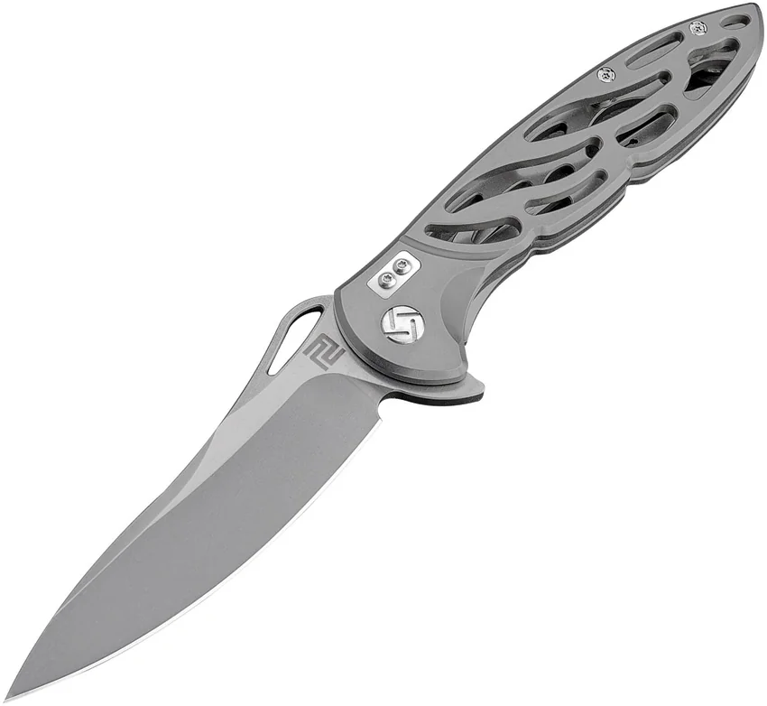 Artisan Cutlery Hoverwing Frame Lock Knife Gray (3.75" Gray D2)
