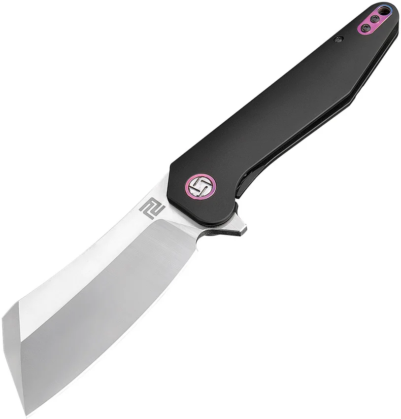 Artisan Cutlery Osprey Liner Lock Knife Black Titanium (3.6" Satin)
