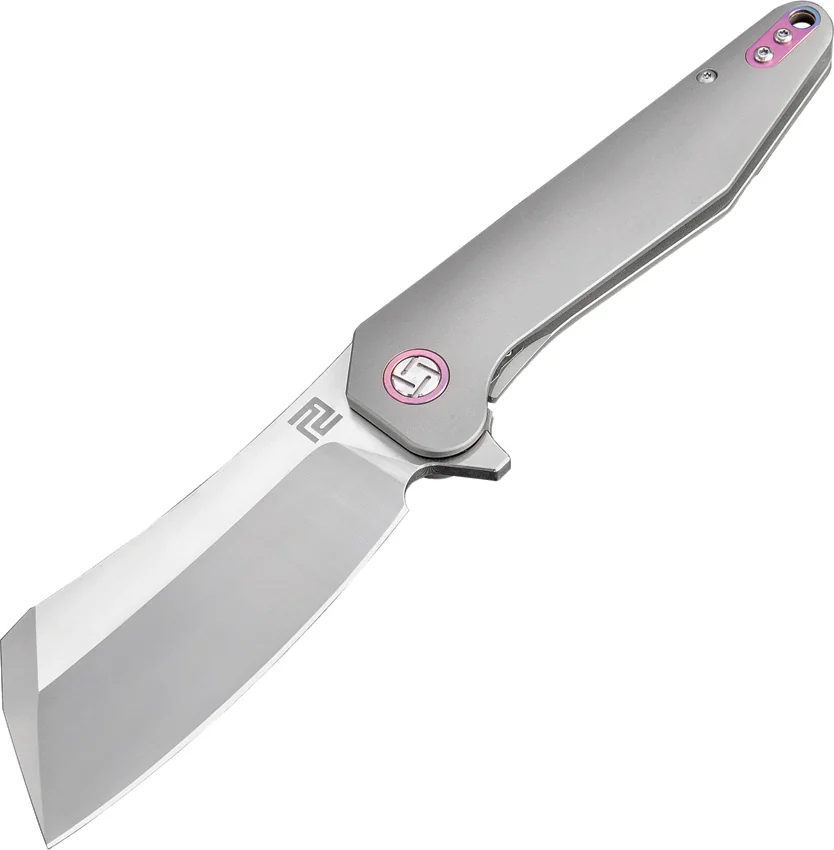 Artisan Cutlery Osprey Frame Lock Knife Gray Ti (3.6" Satin Bohler M390)