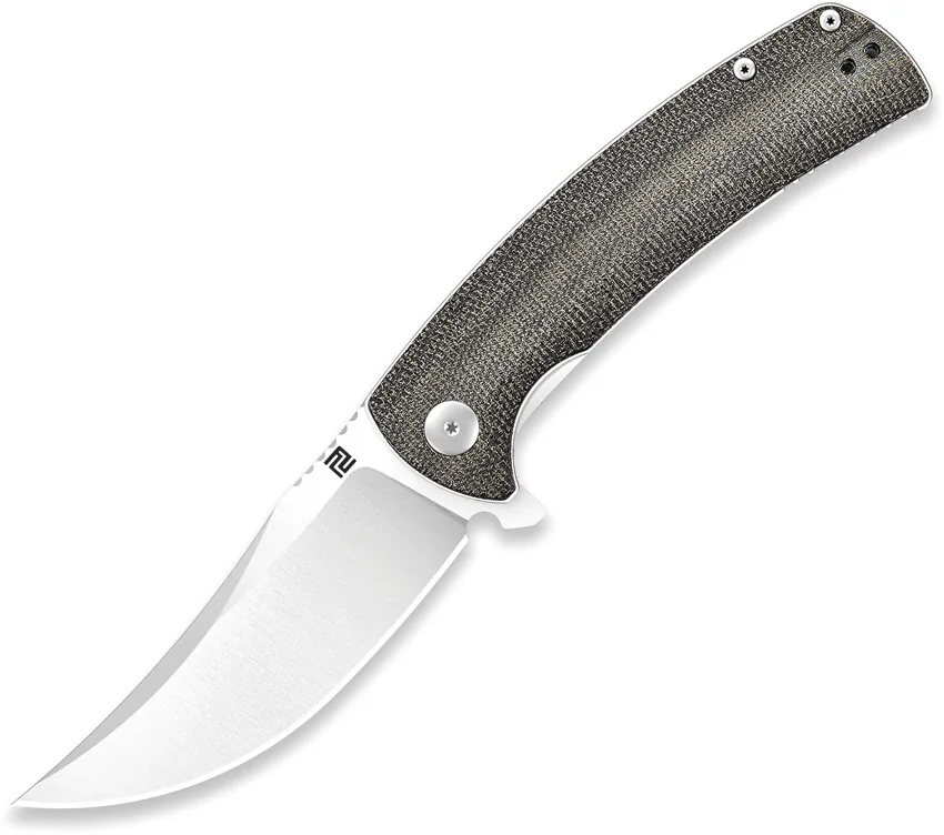 Artisan Cutlery Arroyo Liner Lock Knife OD Green Micarta (3.4" Satin) 1845P-ODG