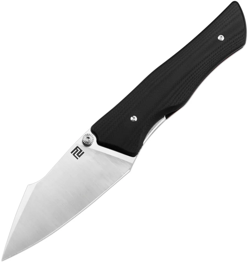 Artisan Cutlery Ahab Liner Lock Knife Black G-10 (3.75" Satin)