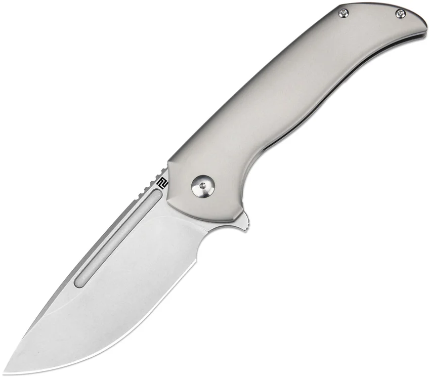 Artisan Trux Frame Lock Knife Gray Titanium (3.61" Stonewash S35VN)