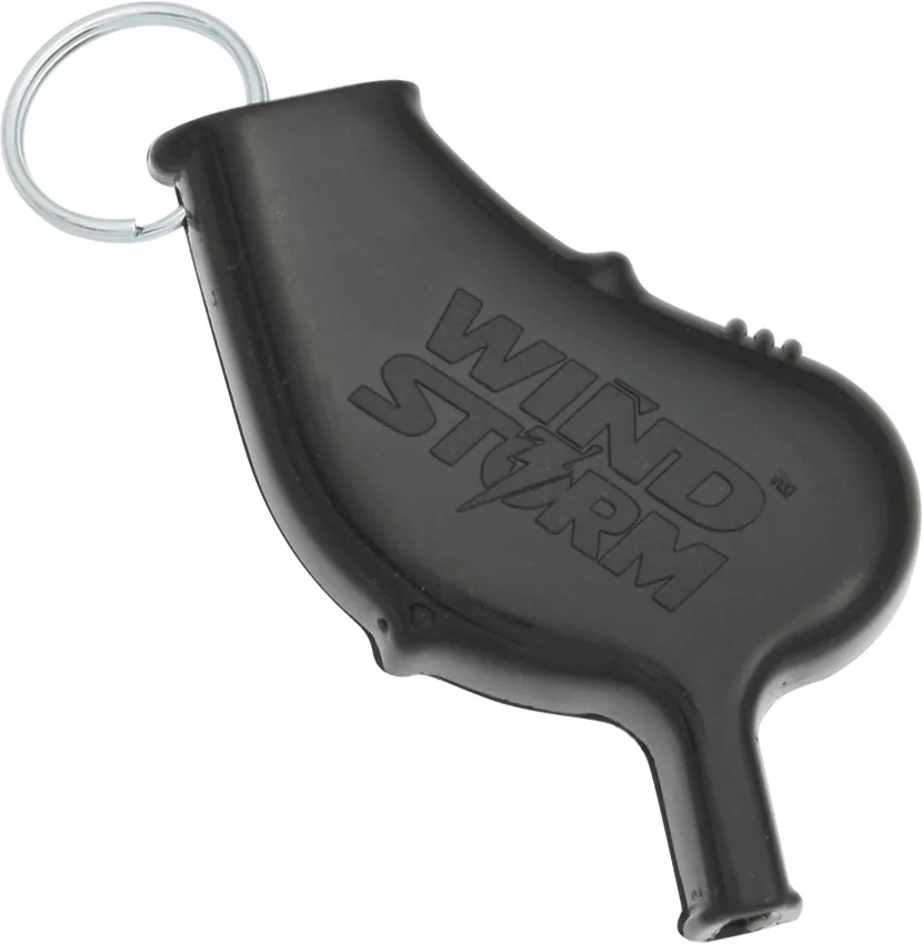 Wind Storm Personal Safety Whistle (Black)