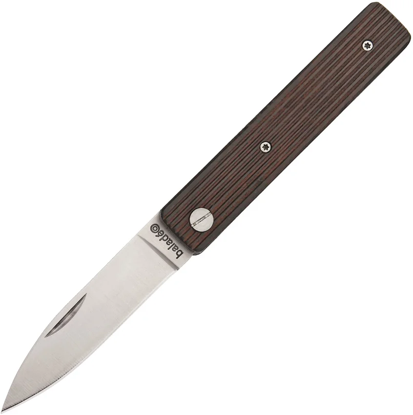 Baladeo Papagayo Grenadilla Wood Slip Joint Knife (3" Satin)