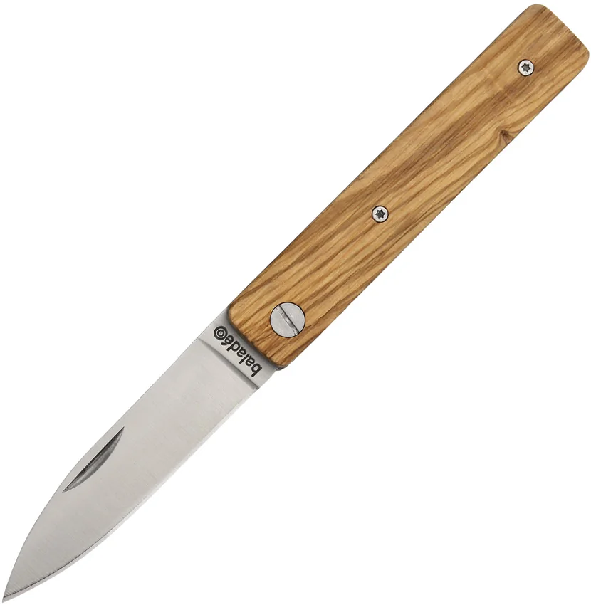 Baladeo Papagayo Olive Wood Slip Joint Knife (3" Satin)