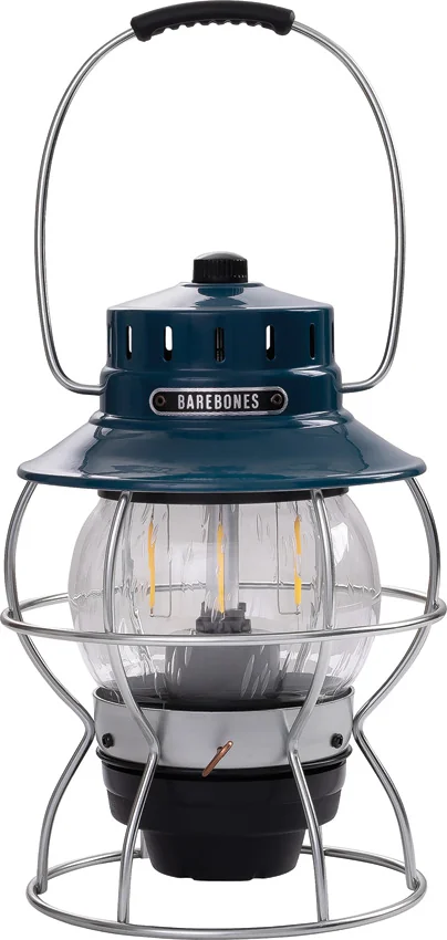 Barebones Living Railroad Lantern Ocean Blue (200 Lumens)