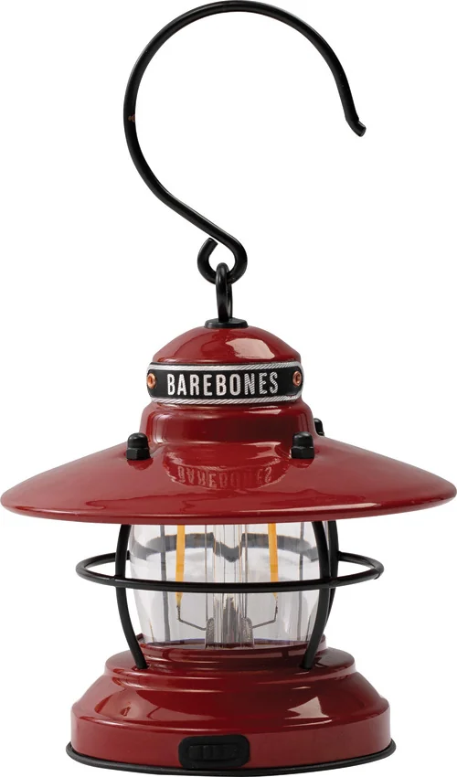 Barebones Living Edison Mini Lantern Red (100 lumens)
