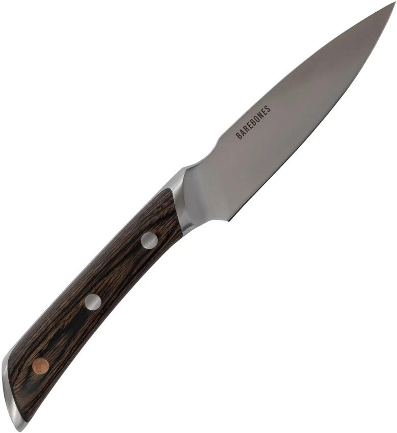 Barebones Living No. 4 Fixed Blade Paring Knife Pakkawood (3.75" Satin)