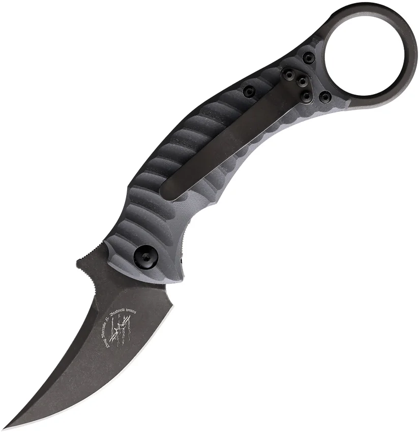 Bastinelli Creations Mako Linerlock Gray G10