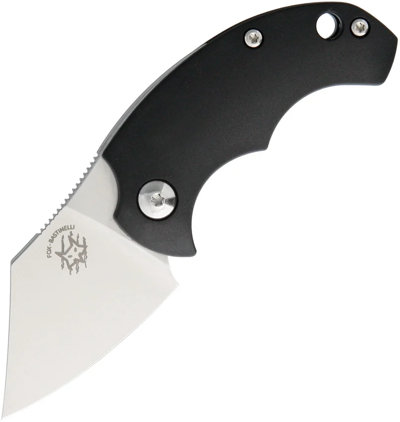 Bastinelli Creations BB Drago Friction Folder Knife Black FRN (4.1" Satin)
