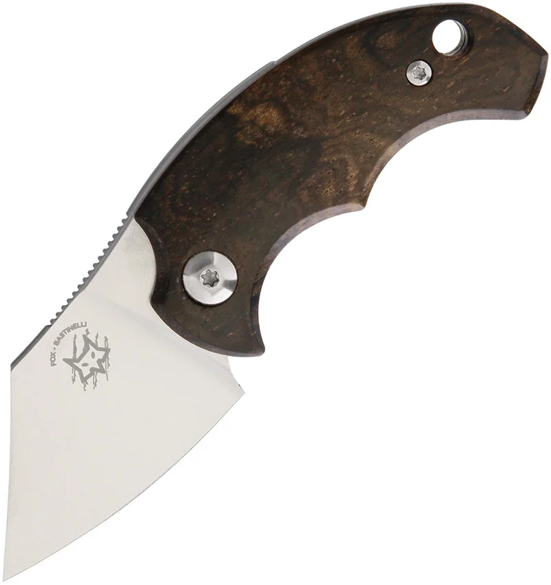 Bastinelli Creations BB Drago Friction Folder Knife Ziricote Wood (4.1" Satin)