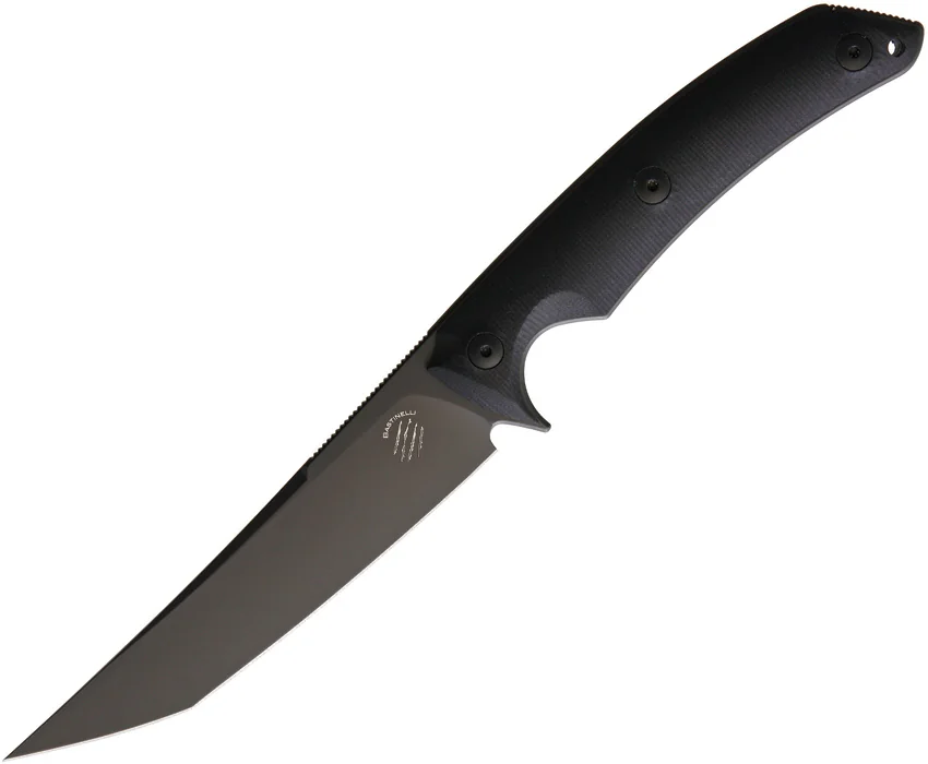 Bastinelli PY Tanto Fixed Blade Knife Black G-10 (5" Black)