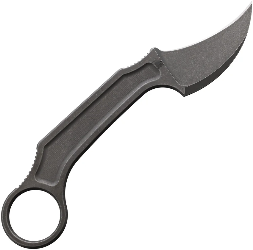Bastinelli Creations Anomaly Fixed Blade Knife (2.5" Stonewash N690)
