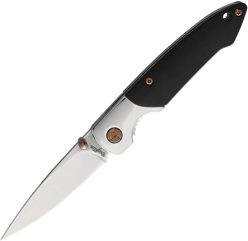 Brighten Blades Not So Heavy Metal Liner Lock Knife Black (Sabbath) (2.5" Sat)
