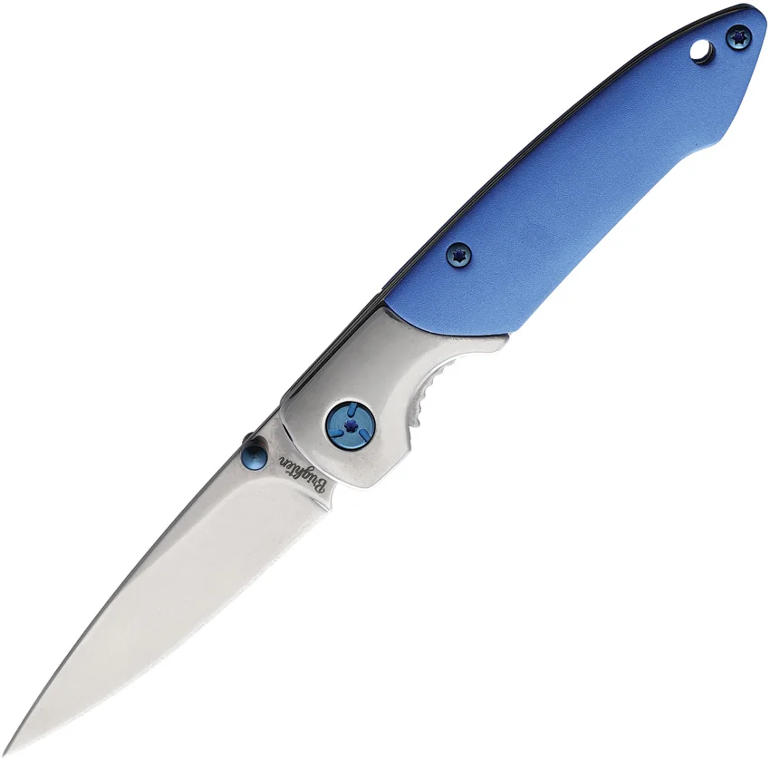 Brighten Blades Not So Heavy Metal Liner Lock Knife Blue (Oyster Cult)(2.5" Sat)