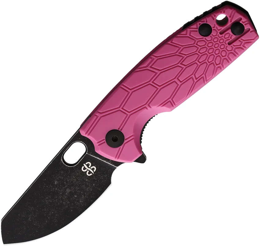Brighten Blades Baby Core Mini Liner Lock Knife Pink FRN (2.35" Black SW)