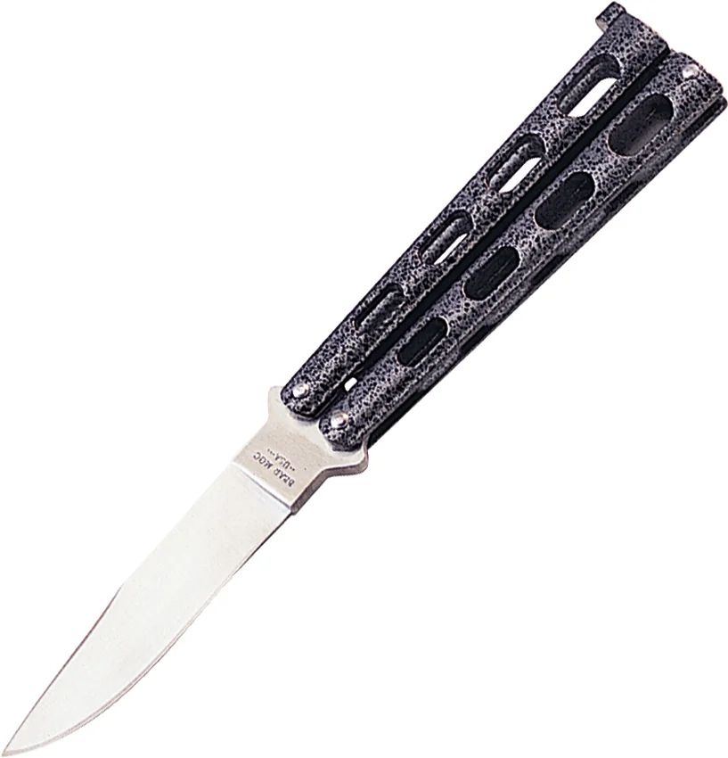 Bear & Son 113 Small Butterfly Knife Silver Vein (3.3" Satin)