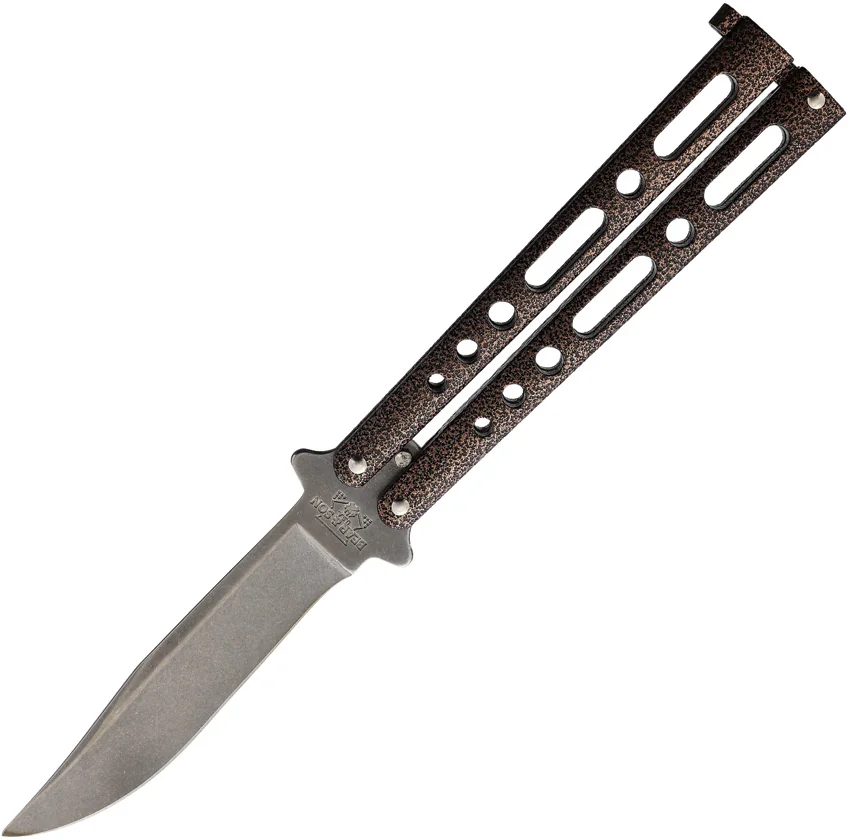 Bear & Son Butterfly Carbon Steel Knife Copper Vein (5" Stonewash)
