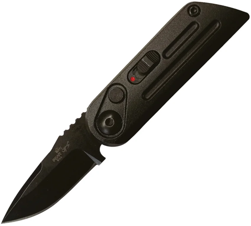 Bear Ops Bold Action XIV Automatic Knife Black Stainless Steel (1.5" Black)