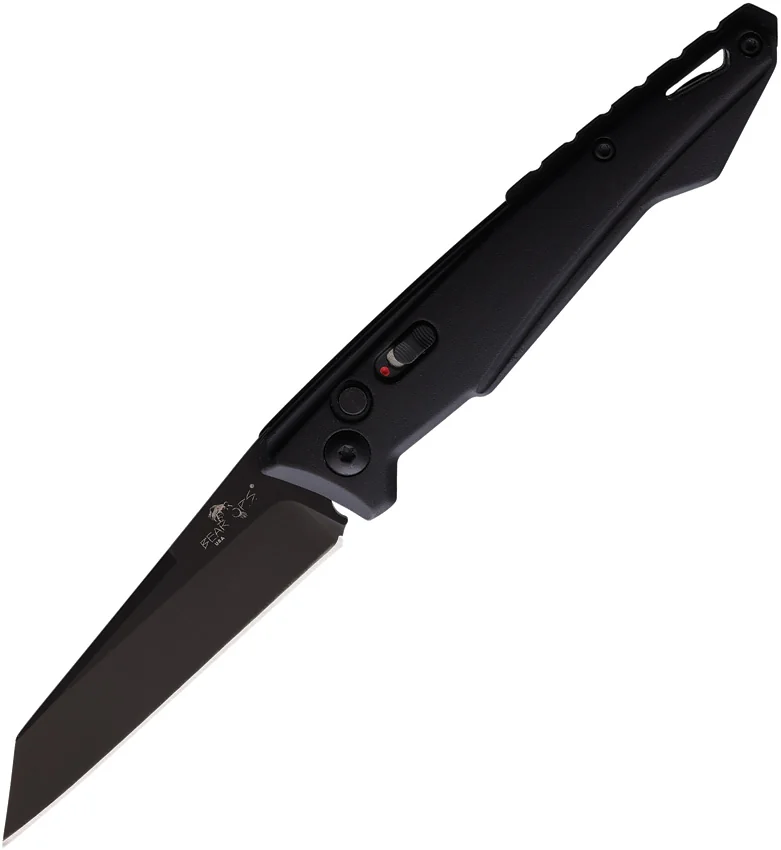 Bear OPS Bold Action XV Automatic Knife Black Aluminum (3.1" Black)