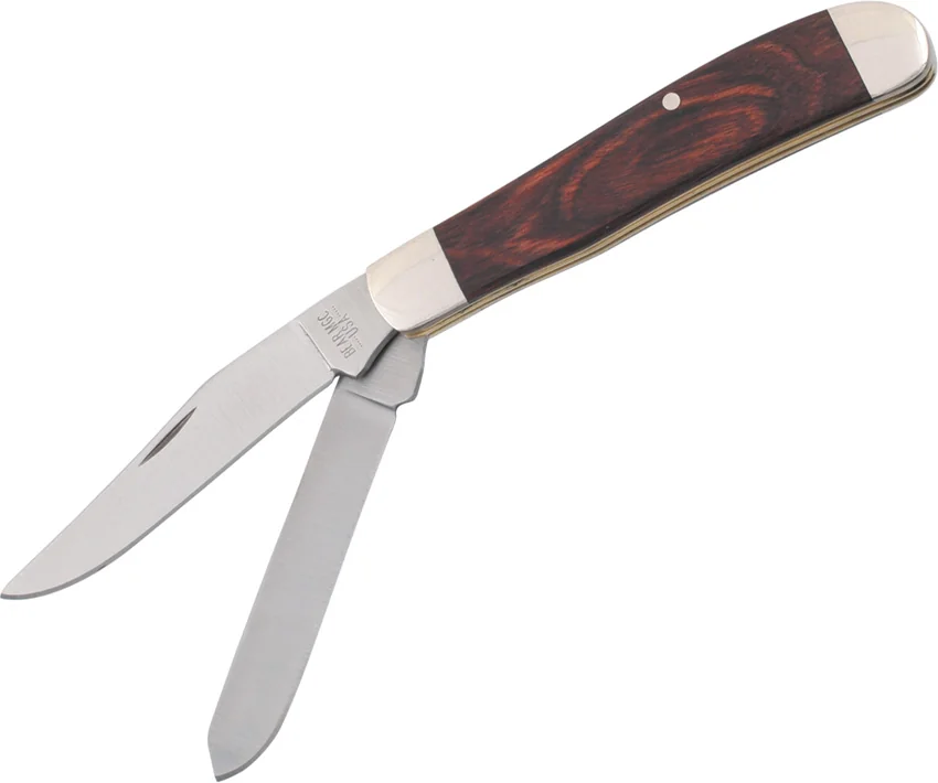 Bear and Son Mini Trapper Slip Joint Knife 2.75" Rosewood