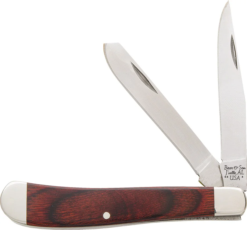 Bear & Son Slimline Trapper 3.75" Pocket Knife Rosewood  - 2248R