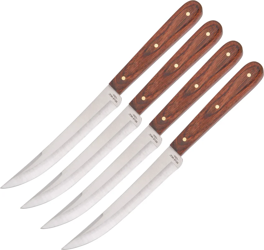 Bear & Son 4-Piece 5" Steak Knife Set Rosewood - 2STKR