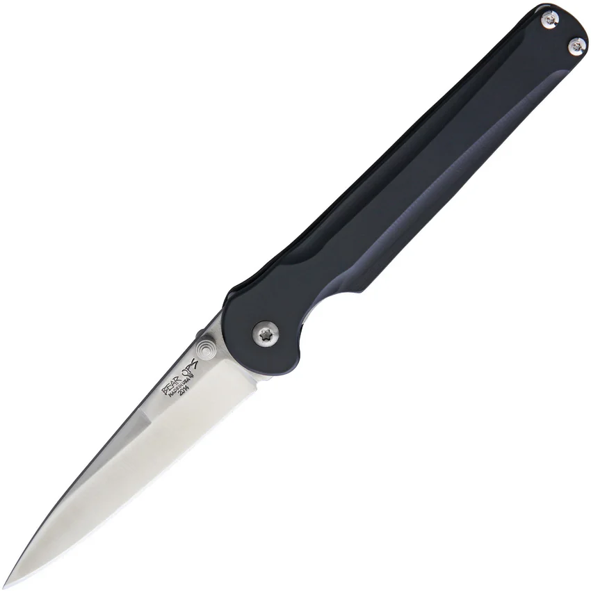 Bear OPS Stiletto Liner Lock Knife Aluminum (3.25" Satin)